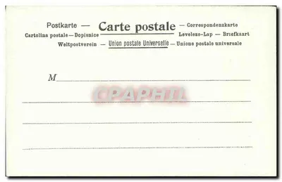 A La Poste na Romênia — Correio postal — editor Kuntzli, Paris — Verso