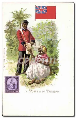 La Poste em La Trinidad — União Postal Universal — Kunzli Frères, Editores, Paris