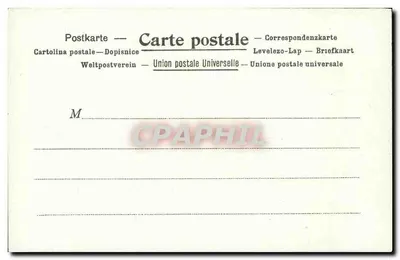 A Postagem na Espanha — cenas de correio — Kunzli Frères, Paris — Verso