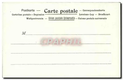 La Poste w Natalu — Kunzli Frères, Wydawcy, Paryż — numer seryjny nie widoczny — Rewers