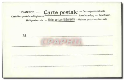 A Postagem na Turquia — Kunzli Frères Editores, Paris — número de série não visível — Verso
