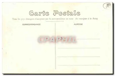 A Aviação em 1908 — caricatura de um homem lançando uma aeronave como um papagaio — Foto J. Bouvercel Le Mans — Verso