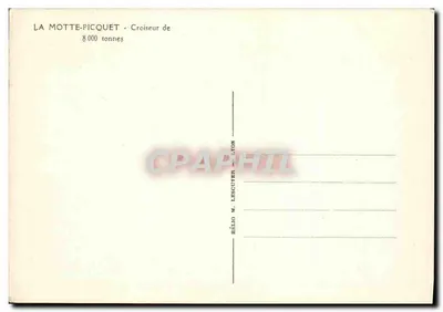 La Motte-Picquet - Cruizer de 8.000 toneladas — Editor Hélio M. Lescuyer, Lyon — Verso
