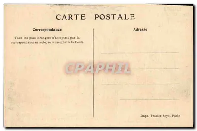 Marine contemporaine — croiseur cuirassé et sous-marin — Ligue Maritime Française, 8, rue La Boétie, Paris — Rewers