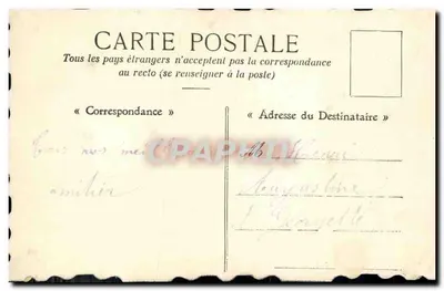 Barco decorado com violetas — Gouven de Dieppe — Verso