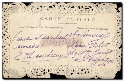 Arranjo de flores — 'Feliz ano' — Carta postal decorativa — Verso