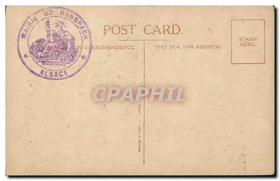 Estrasburgo — Apelo para assinatura do IV empréstimo e para a bandeira tricolor — editor Hansi, n° 2830 — Verso