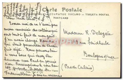 Oltingen - Alsace — paisagem rural com árvore e casa — J. J Waltz (Hansi) — Verso