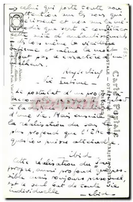 Oltlingen - Alsácia — paisagem com árvore e casa — J. J. Waltz (Hansi) — Verso
