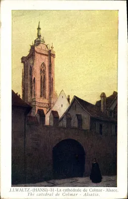 A catedral de Colmar - Alsácia — J.J. Waltz (Hansi) -31-