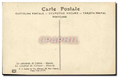 A catedral de Colmar - Alsácia — J.J. Waltz (Hansi) -31- — Verso