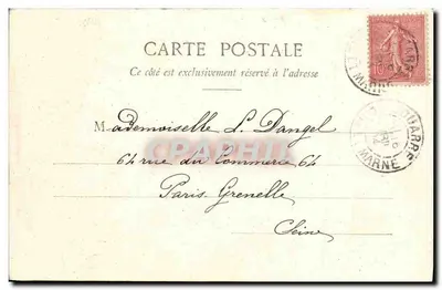 A Cigarra e a Formiga — fábula de La Fontaine — editada por ROBERTOTTE A. BERGERET & CIE, NANCY — Verso