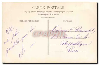 Scena teatralna — M. N'entendre que ta voix douce et caressante — Paryż — Rewers
