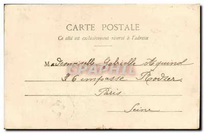 Cena de chuva — Chove Bergère — Fotógrafo A. Bergère & Cie, Nancy — Verso