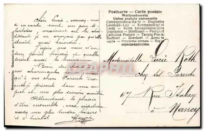 Tancerze na scenie — scena spektaklu — wydawca anonimowy, nr 640/7 — Rewers