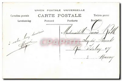 Casal diante de uma caixa de correio — cena romântica — B.G.I. n°550 — Verso