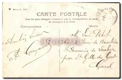 Pranica — młoda pranica niedawno otwarta — Ladrey-Disdéri, Paris, seria N. 921 — Rewers