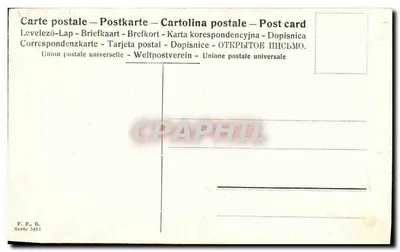 Bebê provando pão — F. F. B. — Série 5215 — Verso