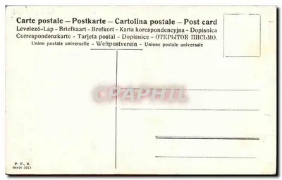 Dziecko na tronie — 'Tak jak król, wchodzi na tron' — P. F. B. Seria 5213 — Rewers