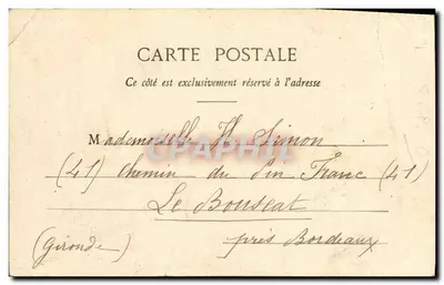 Padre segurando um jornal — La Libre Parole — Edição Fototype A. Bergeret et Cie, Nancy — Verso