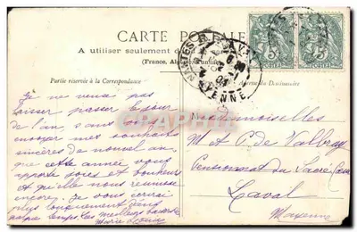 Petit facteur — scène de Noël — éditeur L. B. de Nantes — Rewers