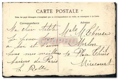Paisagem invernal — árvore solitária e pássaros — desenho de Marcel Minier — Verso