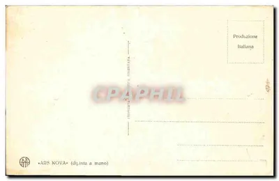 Ogród z statuą i mostem — artystyczny widok — ARS NOVA (dijinta a mano) — Rewers