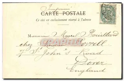 Il Piccolo Raccattapanni — Soggetto umoristico con domanda su uno strumento — Fototipo a Berthet & Cie, Nancy, n°6 — Verso