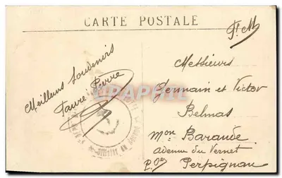 O «Jauréguiberry», Couraçado de Esquadra com Torre — A. Hougaunt, n°440 — Verso