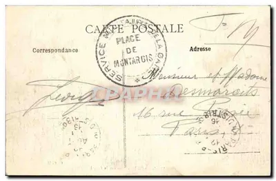 Montargis - Vista sobre el Canal — C.F.M. — Reverso
