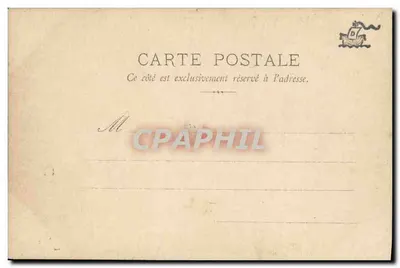Kobieta pisząca list — M.F. Paris — seria IV — Rewers
