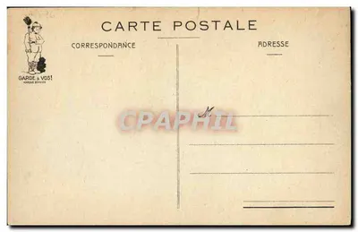 Czyszczenie mostu — karikatura marynarzy — J.P. Gobureau — Rewers