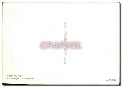 A Centauréia — Na Auvergne — Albert Monier, editor, n° A.10.878 — Verso