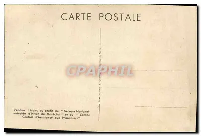 Maréchal Philippe Pétain — portret wojskowy — V. OA. 115 — Rewers