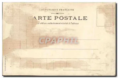 Navio em Bougerta — vista portuária — carta postal francesa — Verso