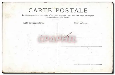 Bilhete postal antigo Raymond Poincare Presidente da República — Verso
