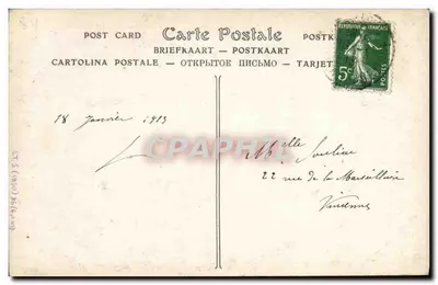 Raymond Poincaré — Senator Meuse, Prezydent Republiki 17 Stycznia 1913 — Neurdein Bracia, wydawcy, Paryż — Rewers
