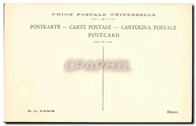 Retrato caricato de um homem barbado — RF — editor P. L. Paris — Verso