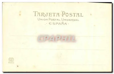 S.M. DON ALFONSO XIII — REI DE ESPANHA — Hauser & Menet, Madrid — Verso