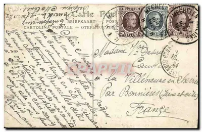 Die Freudige Einzug des Königs ALBERT in Brüssel (23. Dezember 1909) — Cliché Neurdein — n°24 — Rückseite