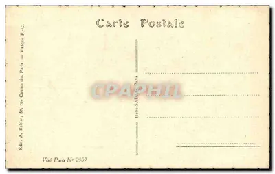 Princesa Marie-José da Bélgica — Série SADAC N°2937 — Editor A. Roblot, Paris — Verso