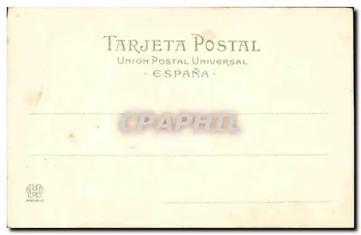 S.M. O REI D. ALFONSO XIII — retrato em uniforme — Hauser y Menel, n° 415 — Verso