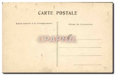 Alphonse XIII, rei da Espanha — retrato em uniforme — Paris 1905 — Verso