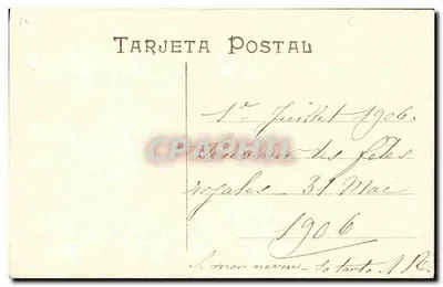 SS. MM. D. Alfonso XIII y D.ª Victoria Eugenia — Reyes de España — Hauser y Menet — Madrid — Verso