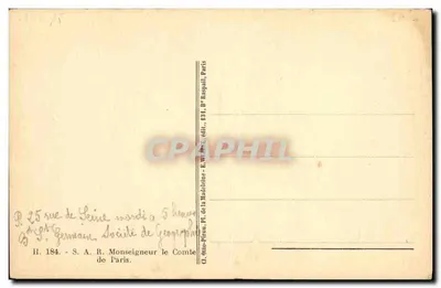 Ritratto di un uomo — editore E. W. P. L. — n° H. 184 — Verso