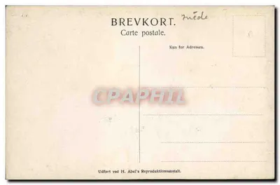 Chegada do Reino Unido a Kristiania — H. Abel's Reproduktionsanstalt — Verso