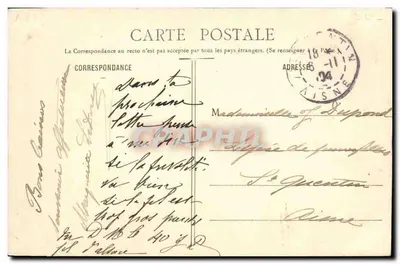 Porcelanas & Faïences em Rouen — Fototipo A. Bergeret & Cie, Nandy — Verso