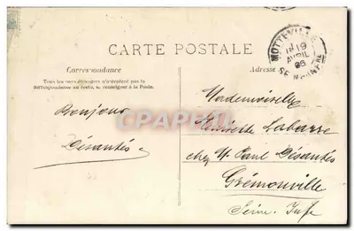 Mädchen im Tagtraum — poetischer Text — Claryette, Paris, n°4 — Rückseite