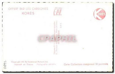 Bing Crosby — retrato — Editions Korès, n° 2680 — Verso