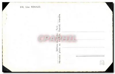 Retrato de Line Renaud — Editor Eddy Diaz, n°122 — Verso